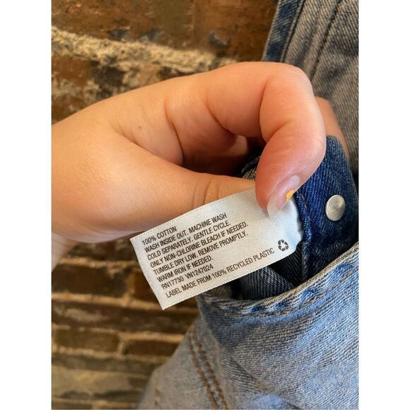 Wild Fable Blue Denim Distressed Jumpsuit - Picture 8 of 10